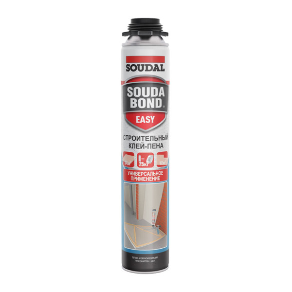 Клей-пена пистолетный Soudabond Easy 12x750 мл. Soudal (121618)