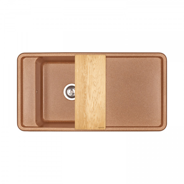 Мойка для кухни врезная Aquaton Беллис 510x970x250 терракот (1.A725.1.32B.S27.0)