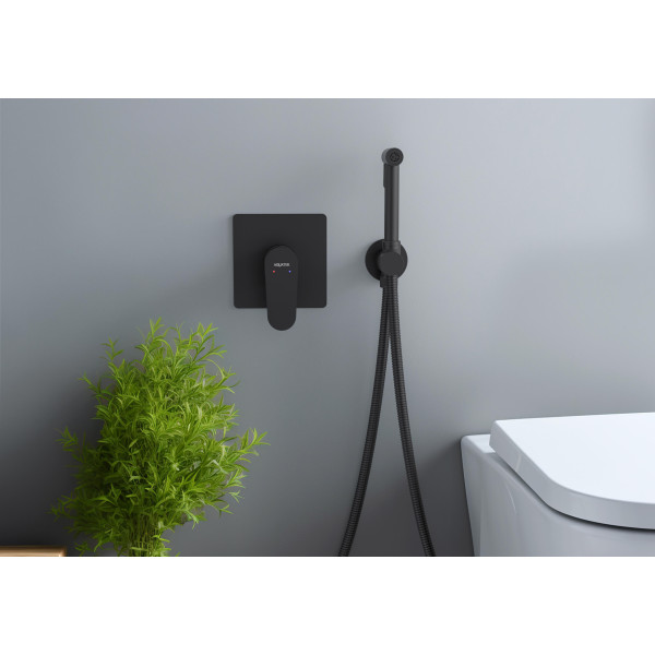 Смеситель с гигиеническим душем Aquatek Оберон черный матовый (AQ1219MB) Смеситель с гигиеническим душем Aquatek Оберон черный матовый (AQ1219MB)