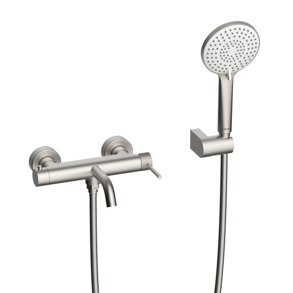 Смеситель для ванны и душа Lemark Karella с душевым комплектом хром (LMF-2022S-BN)