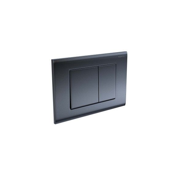 Клавиша смывная Aquatek пластик оружейная сталь матовая клавиши квадрат (KDI-0000033)