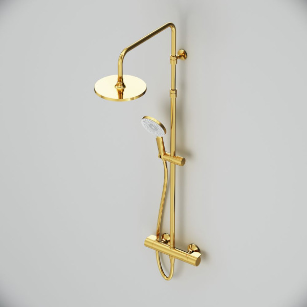 Душевая система AM.PM X-Joy с душевым набором золото (F0785A499)