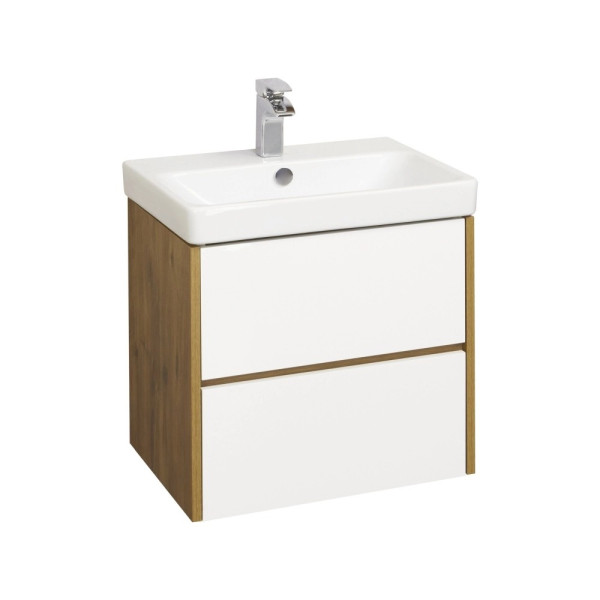 Тумба-умывальник Aquaton Сканди 70 Бел/Дуб Рустикальный/1WH501628 Раковина Адриана 70 (1A2518K0SDZ90)