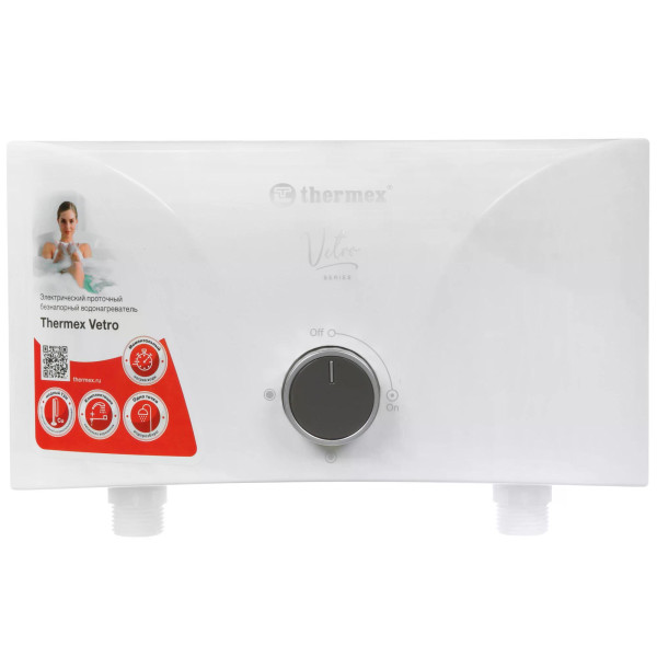 Водонагреватель проточный Thermex Vetro 5500 shower белый (211068) Водонагреватель проточный Thermex Vetro 5500 shower белый (211068)