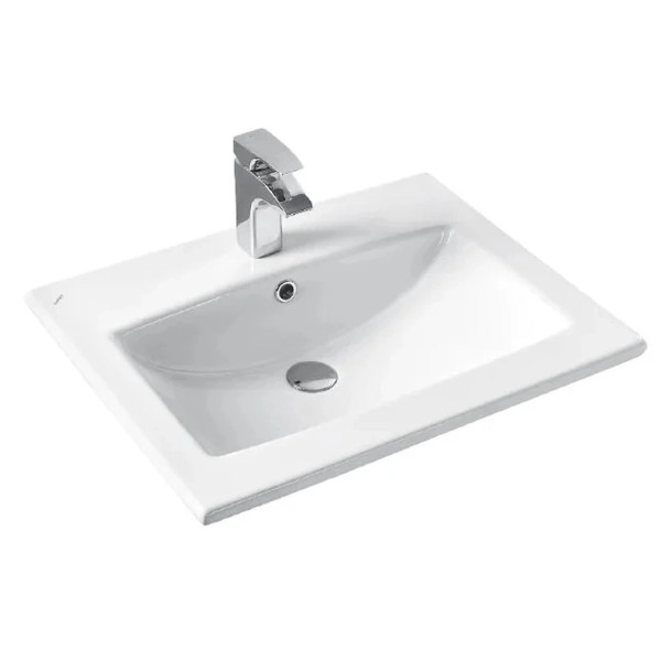 Тумба-умывальник Aquaton Либерти 60 Дуб Эльвезия/1WH501606 Раковина Элина 60 (1A2794K0LYC70)