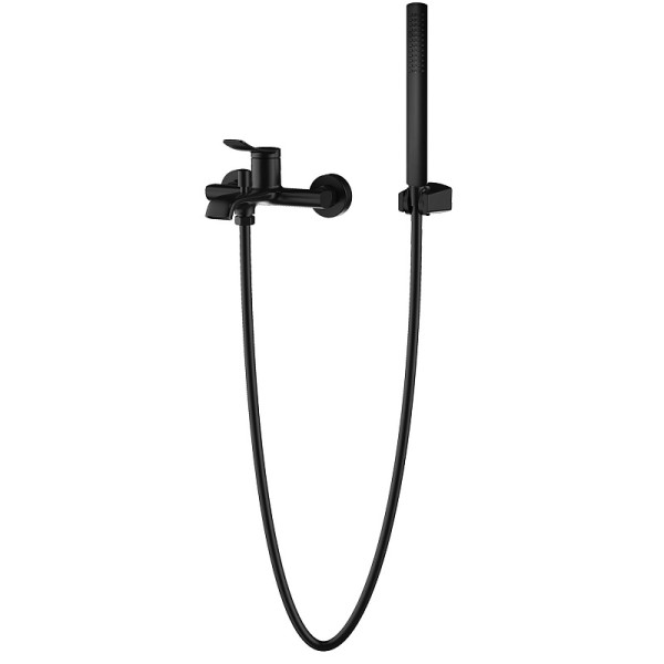 Смеситель для ванны и душа Azario Ability с душевым комплектом черный (AZ-VRY238331PA)