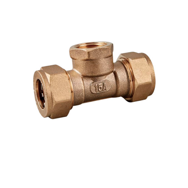 Тройник переходной 15*1/2"В*15 Vieir (обжим, латунь) (VPF15315) Тройник переходной 15*1/2"В*15 Vieir (обжим, латунь) (VPF15315)