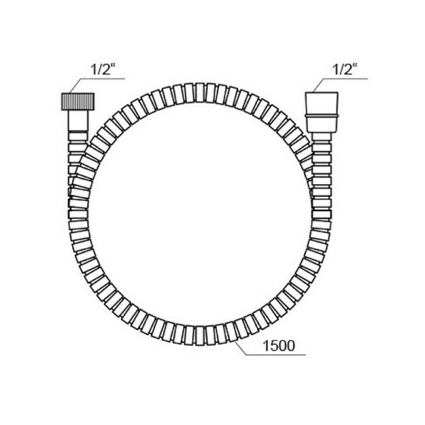 Душевой шланг Ravak 911.00 150 см хром (X07P006)