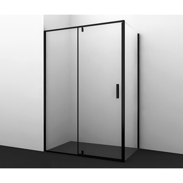 Душевой уголок Wasserkraft Elbe 120x100x200 стекло прозрачное, профиль черный (74P10)