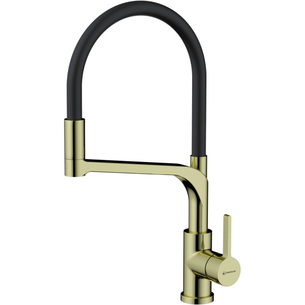 Смеситель для кухни Omoikiri Sinto 2 Plus-LG-BL светлое золото/черный (4994469)