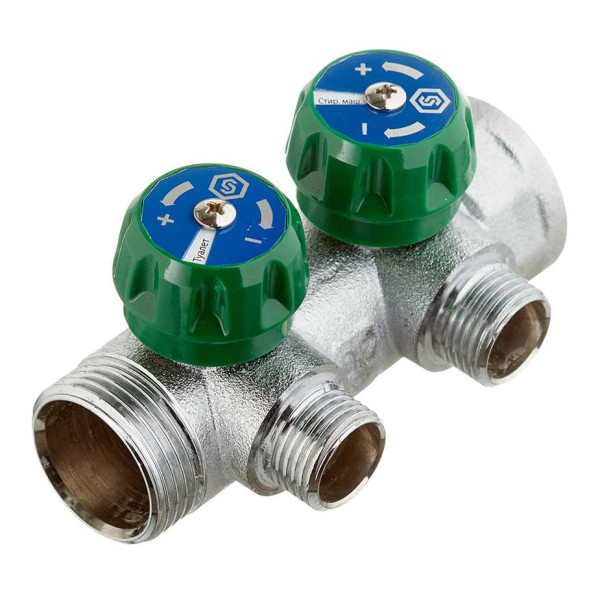 Коллектор 2 отвода регулируемый 1"x1/2"(16) Stout (хром) (SMB-6850-011202) Коллектор 2 отвода регулируемый 1"x1/2"(16) Stout (хром) (SMB-6850-011202)