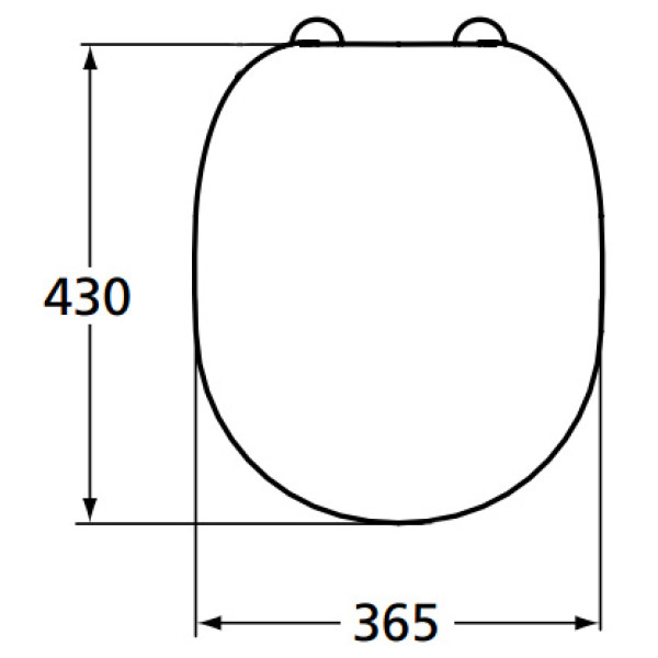 Сиденье для унитаза Ideal Standard Connect  45x430x365 (E712801)