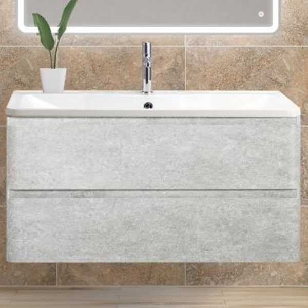 Тумба подвесная BelBagno Albano 100 Cemento Verona Grigio (ALBANO-1000-2C-SO-CVG)