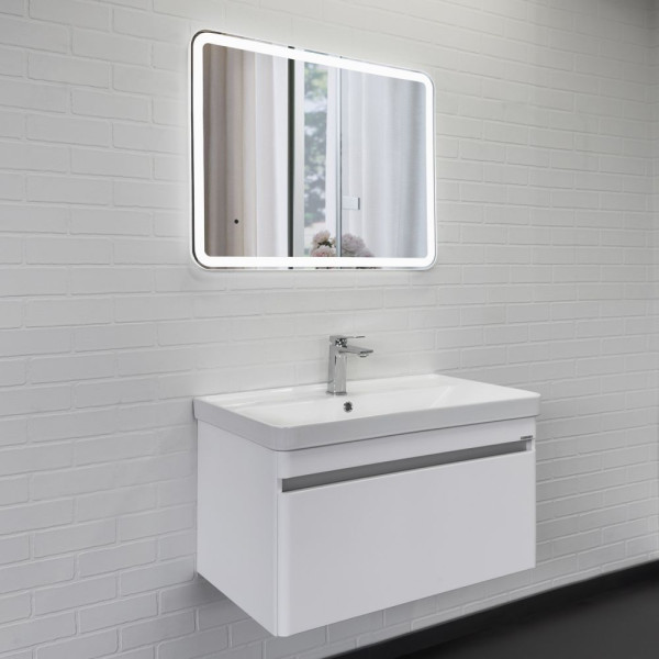 Тумба подвесная Comforty Осло 810x460x475 бетон светлый матовый с раковиной (00-00019144)