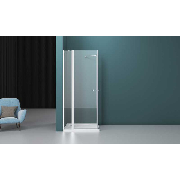 Душевой уголок BelBagno Etna 80x120 стекло прозрачное, профиль хром (ETNA-AH-22-80/120-C-Cr)