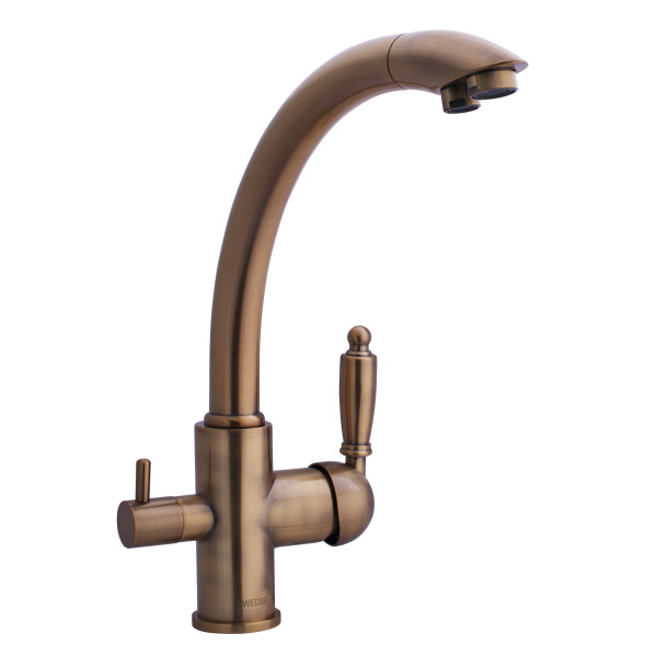 Смеситель для кухни Swedbe Selene Plus с каналом для фильтрованной воды бронза (8043)