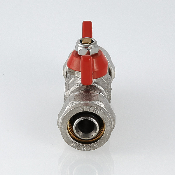 Кран 16х16 шаровый обжим Valtec (красная бабочка) VT.343.N.1616