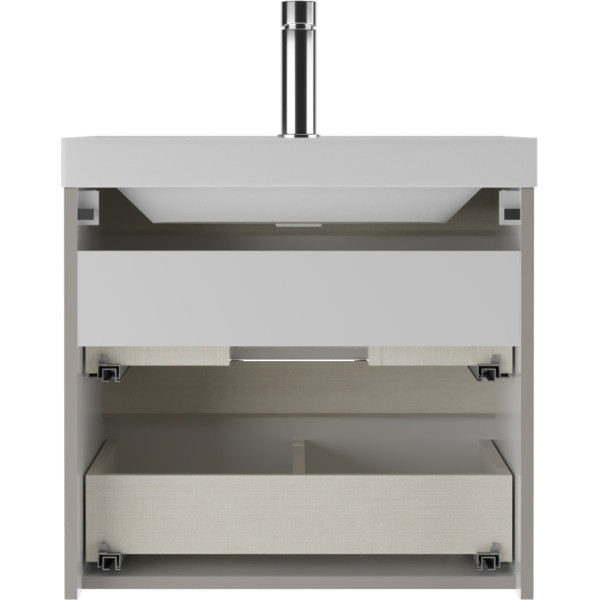 Тумба подвесная под умывальник Classica 60 Dune Серый тауп В2 Домино (DD2501T)