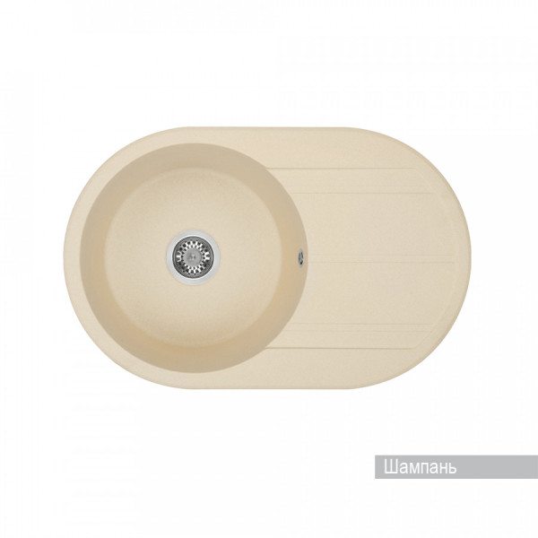 Мойка для кухни врезная Aquaton Амира 500x780x211 шампань (1.A712.9.32A.I29.0)