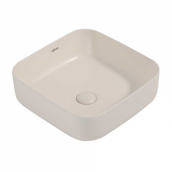 Раковина накладная Abber Rechteck светло-бежевая матовая (AC2211MBE) Раковина накладная Abber Rechteck светло-бежевая матовая (AC2211MBE)
