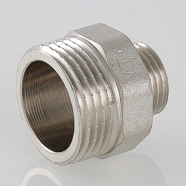Ниппель переходной 1/2"х1" Valtec (никель) (VTr.580.N.0604) Ниппель переходной 1/2"х1" Valtec (никель) (VTr.580.N.0604)