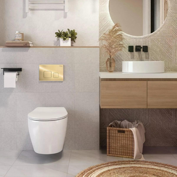 Клавиша смывная Rea F Gold золотой (REA-E9853)