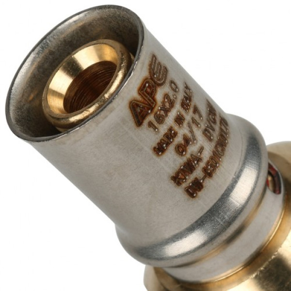 Соединение прямое 16*1/2"В Stout (пресс, латунь) SFP-0002-001216 Соединение прямое 16*1/2"В Stout (пресс, латунь) SFP-0002-001216