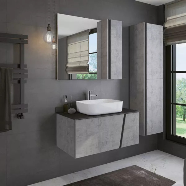 Пенал подвесной Comforty Эдинбург 400x400x1600 дуб светлый (00004147998) Пенал подвесной Comforty Эдинбург 400x400x1600 дуб светлый (00004147998)