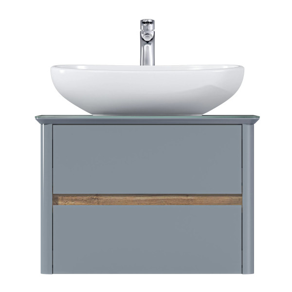 Тумба подвесная 1Marka Monro 600x450x420 серый (Ц0000036664)