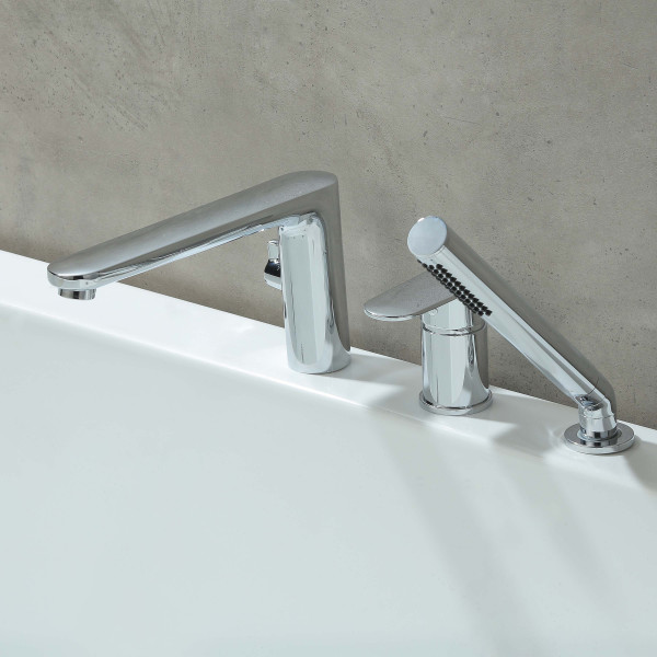 Смеситель на борт ванны Aquatek Ника хром (AQ1848CR) Смеситель на борт ванны Aquatek Ника хром (AQ1848CR)