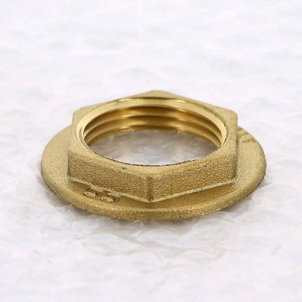 Контргайка 1" с ребордой Uni-Fitt (латунь) 605G4000