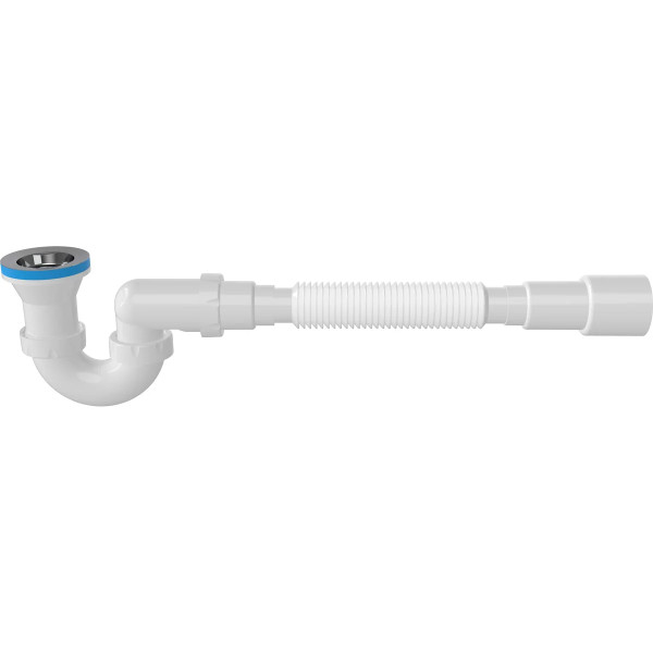 Сифон для душевого поддона Nova 1 1/2"х70 (h=130 мм) с гибкой трубой 1 1/2"х40/50 (1620)