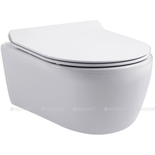 Унитаз подвесной Aquanet SMART W T с сиденьем с soft-close белый (332172)