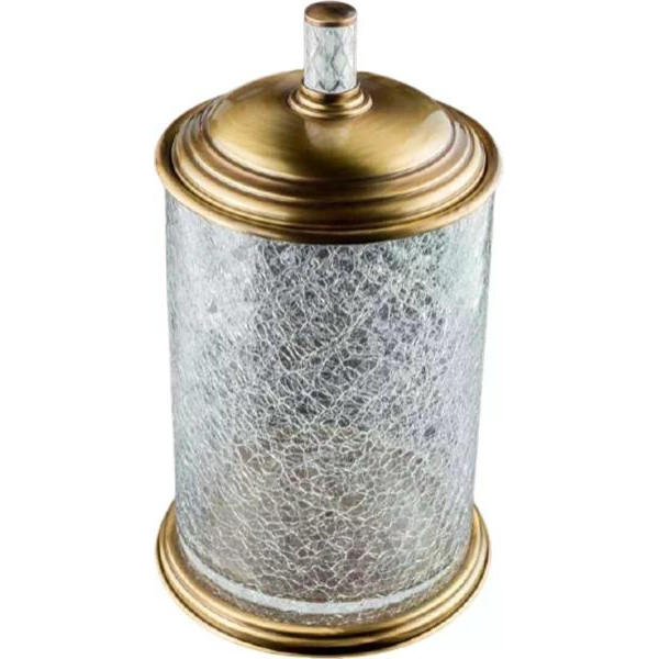 Ведро для мусора Boheme Murano Cristal 27x27x36 бронза (10914-CRST-BR)