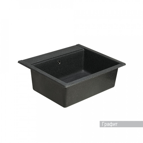 Мойка для кухни врезная Aquaton Делия 60 517x602x218 графит (1.A715.2.32L.D21.0)