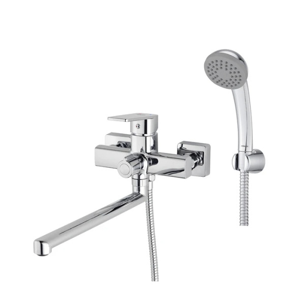 Смеситель для ванны и душа Milardo Poli с душевым гарнитуром хром глянцевый (POLSB00M10) Смеситель для ванны и душа Milardo Poli с душевым гарнитуром хром глянцевый (POLSB00M10)