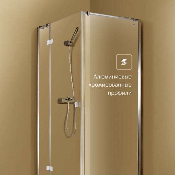 Душевое ограждение Roca Metropolis 80x195 стекло прозрачное, профиль хром (7.MP35.0.801.2M)