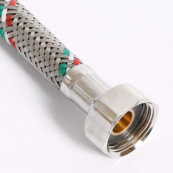 Подводка гибкая для смесителя Uni-Fitt 600 мм 1/2"*М10х1 DN 8 оплётка из нерж. стали (502S2806) Подводка гибкая для смесителя Uni-Fitt 600 мм 1/2"*М10х1 DN 8 оплётка из нерж. стали (502S2806)