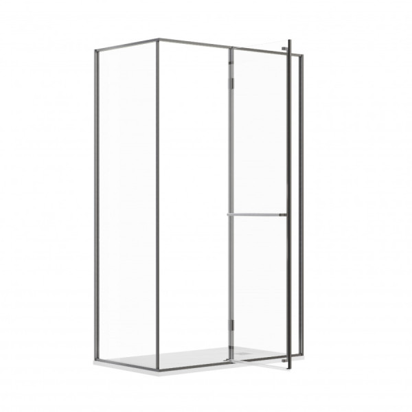 Душевая дверь Roca Apex 120x90x200  R стекло прозрачное, профиль оружейная сталь (Z.RU93.0.789.9)