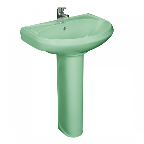 Раковина подвесная Santeri Вест салатовая 57,5x47x21,4 салатовая (1.3111.8.S04.11B.0)