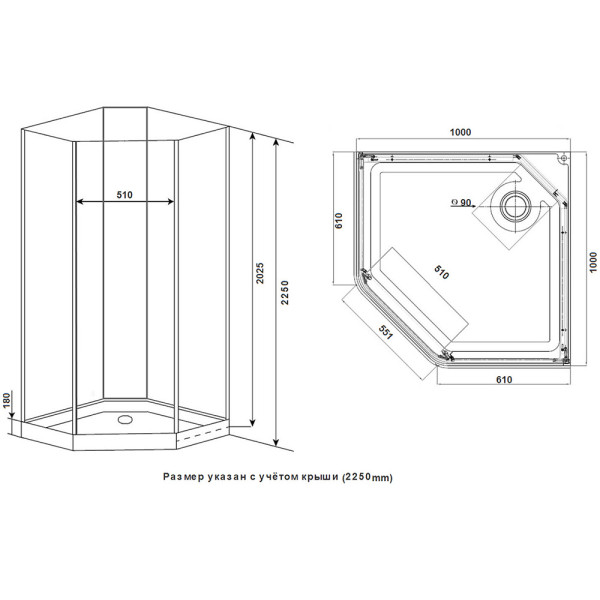 Душевая кабина Timo Ilma 701 100x100x222 стекло прозрачное, профиль хром (ILMA-701) Душевая кабина Timo Ilma 701 100x100x222 стекло прозрачное, профиль хром (ILMA-701)