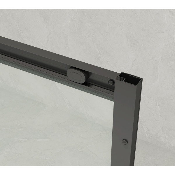 Душевой уголок Loranto 80x120x190 с поддоном стекло прозрачное, профиль серый матовый (CS-AB02GG-128)