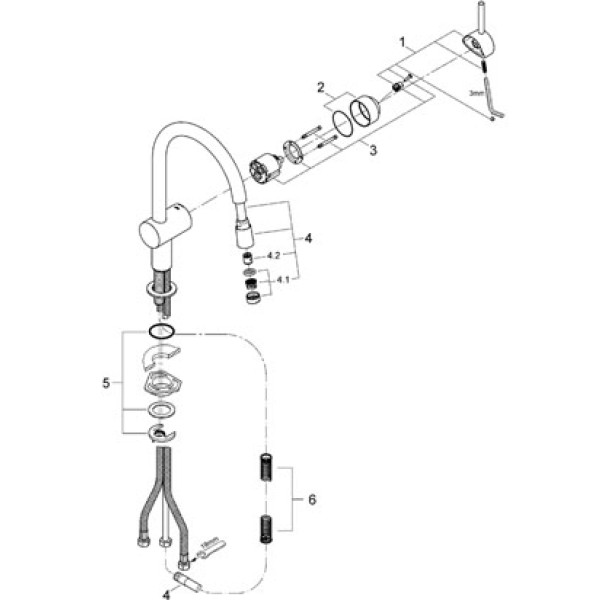 Смеситель для кухни Grohe Minta (32918000)