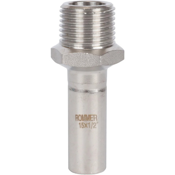Вставка резьбовая 15х1/2"Н Rommer из нержавеющей стали (пресс) (RSS-0024-001512) Вставка резьбовая 15х1/2"Н Rommer из нержавеющей стали (пресс) (RSS-0024-001512)