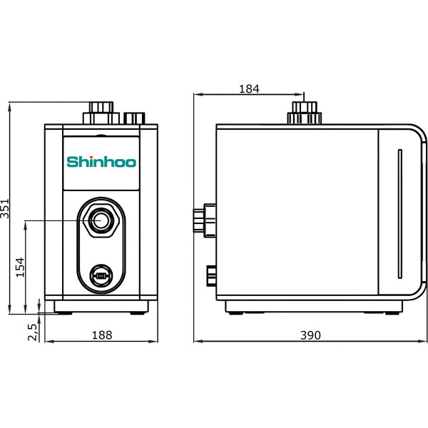 Насосная станция Shinhoo AQUAMASTER 3-45 1x230V (600 Вт 46 м 103.3 л/мин) (72111001)
