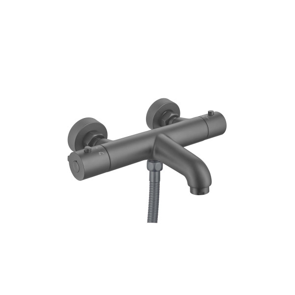 Смеситель для ваны и душа Aquatek Вега с термостатом черный матовый (AQ1043BGM) Смеситель для ваны и душа Aquatek Вега с термостатом черный матовый (AQ1043BGM)