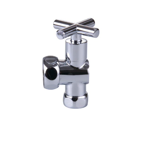 Вентиль запорный для полотенцесушителя Vieir 3/4"x1" ВВ хром (VR2046A)