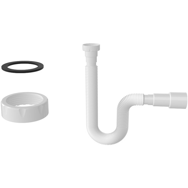 Отвод гофр. переходной 1 1/2"х40/50 (740 мм) Nova (c плоской прокладкой) (1315) Отвод гофр. переходной 1 1/2"х40/50 (740 мм) Nova (c плоской прокладкой) (1315)