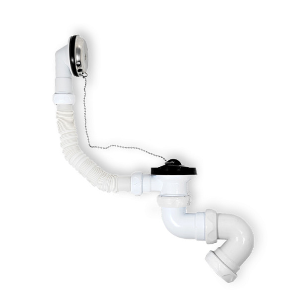 Сифон для ванны Indrospania S тип перелив 1/2"x40 мм (660455)