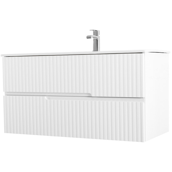 Тумба подвесная Cezares Duet 97x50 Bianco Lucido (DUET-100-2C-SO-BL)